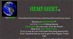 Desktop Screenshot of hemp-shirt.com